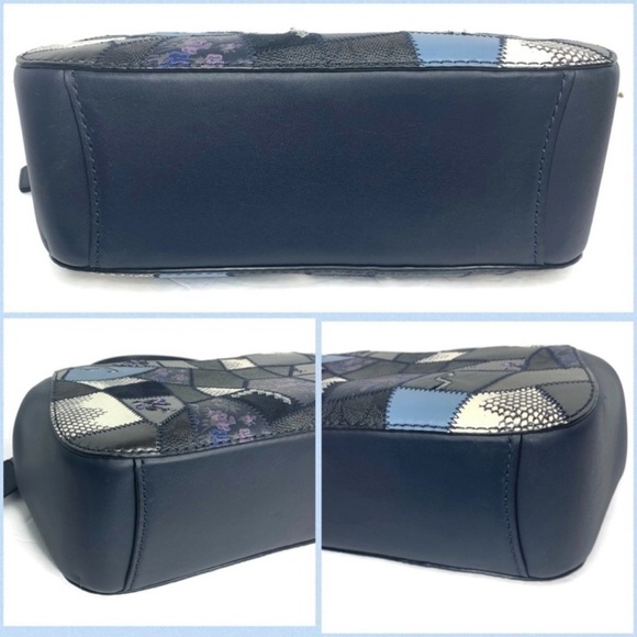 💙Coach Patchwork Leather Frame 1941 Kisslock Bag - Picture 8 of 8